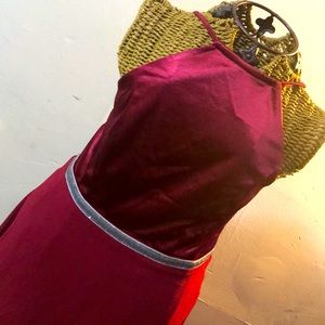 Burgundy prom dress